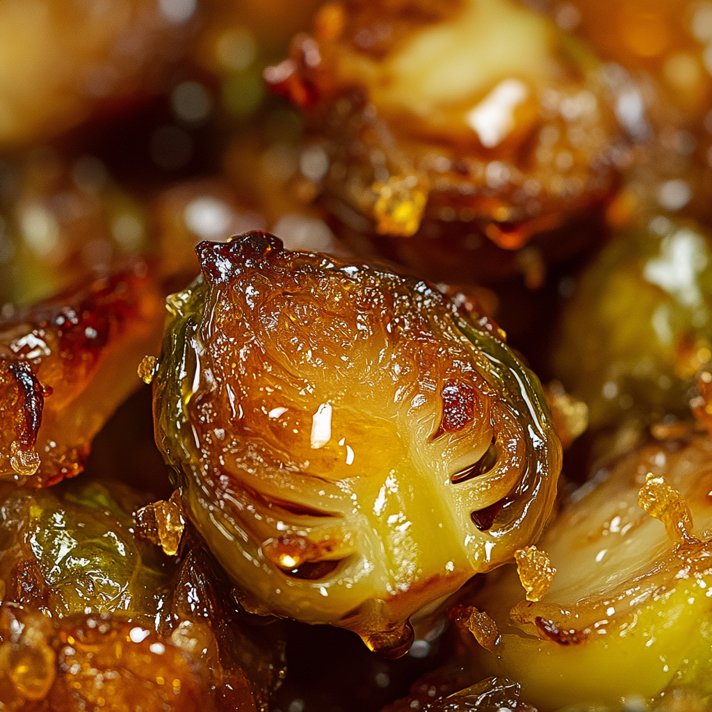 Hot honey Brussels sprouts with crispy edges